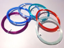 6x 10m - PLA Gläsernes | Filament paket (etwa. 200g)