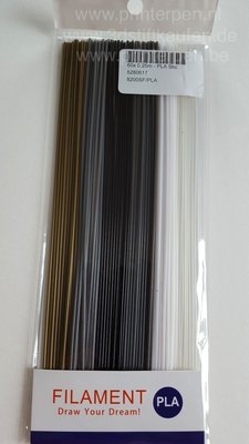 60x 0,25m - PLA Sticks - Glanz & Glitter